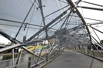 Image showing Pedestrian Bridge over Singapore River