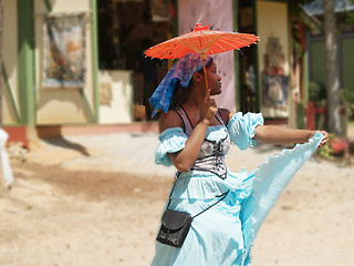 Image showing Girl dancing in Kenya