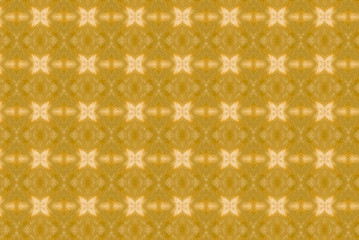 Image showing Yellow abstract kaleidoscope background