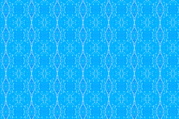 Image showing Blue abstract kaleidoscope background.