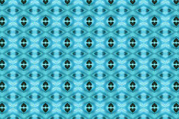 Image showing Blue abstract kaleidoscope background