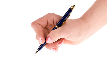 Image showing hand with pen