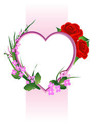 Image showing Valentines Day floral composition