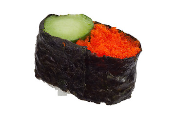 Image showing Ebiko Gunkan sushi