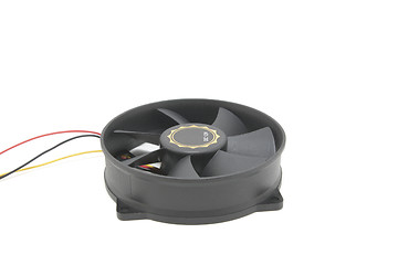 Image showing The computer fan isolated on white background 