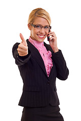 Image showing Happy smiling business woman