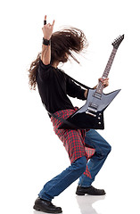 Image showing headbanging rocker