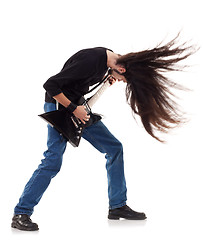 Image showing headbanging rocker