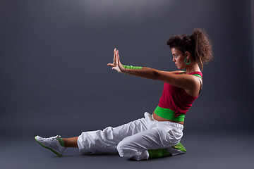 Image showing modern style dancer posing 