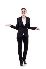 Image showing business woman welcoming