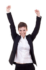 Image showing woman winning