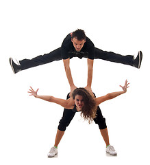 Image showing picture of two modern dancers