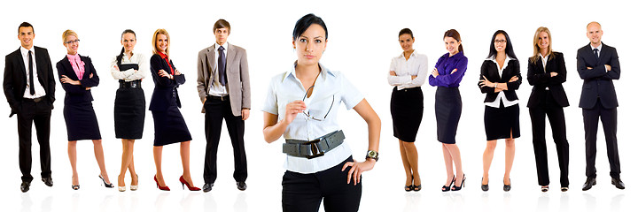 Image showing business woman and team