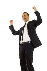 Image showing Business man winning