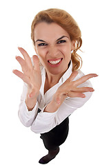 Image showing  angry business woman 