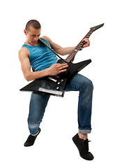 Image showing dynamic rock star 