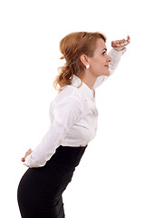 Image showing  business woman looking forward 