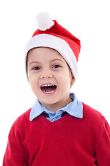 Image showing boy as Santa Claus