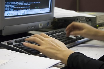 Image showing Typing