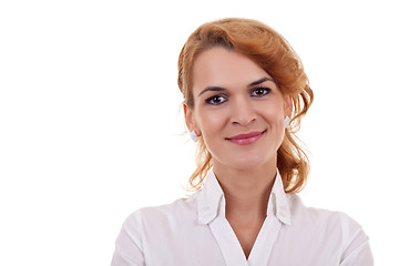 Image showing  beautiful business woman's face 