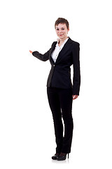 Image showing business woman presenting