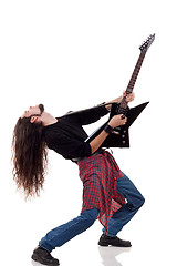 Image showing heavy metal guitarist 