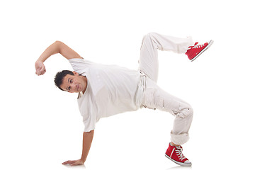 Image showing break dancer posing