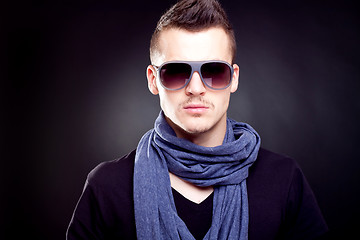 Image showing Fashion boy in sunglasses