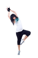 Image showing young hip-hop dancer posing