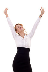 Image showing woman winning