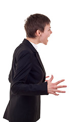 Image showing  angry business woman