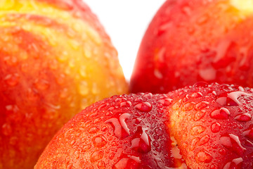 Image showing Closeup of fresh nectarines