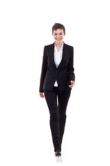 Image showing business woman walking forward