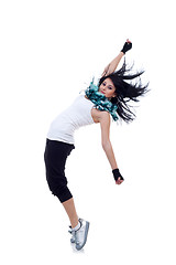 Image showing headbanging modern style dancer