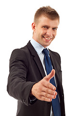Image showing man ready to set a deal