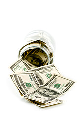 Image showing money in glass jar