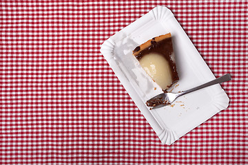 Image showing Half eaten fruit cake