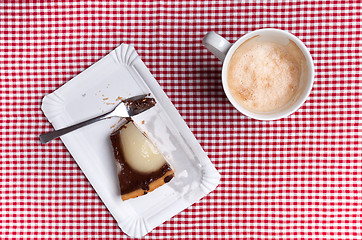 Image showing Coffee cup and Cake