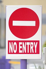 Image showing No Entry Sign