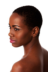 Image showing Beautiful face of African woman with good skin