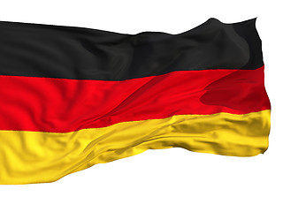 Image showing Flag of Germany, fluttered in the wind