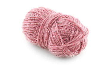 Image showing Pink knitting wool