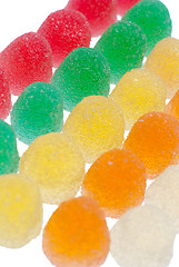 Image showing Colorful jelly fruit candies 