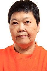 Image showing Portrait of a Happy 60s Senior Asian Woman 