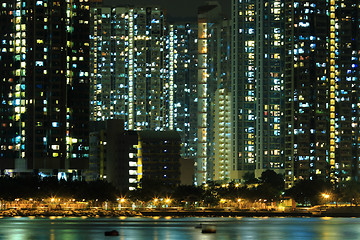 Image showing Hong Kong public housing apartment block 