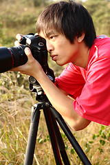 Image showing photographer