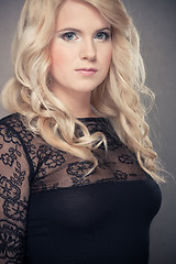 Image showing attractive blond portrait girl