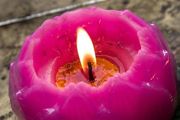 Image showing Lotus Candle