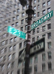 Image showing BROADWAY sign