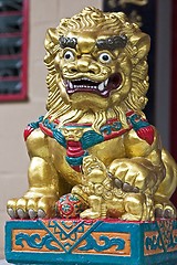 Image showing Golden Stone Lion